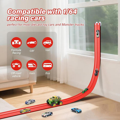 🎁Last Day Promotion 49% OFF🔥🏎️DIY Children's Alloy Car Suction Cup Race Track