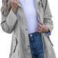 🧥🍂Rain Jacket Women Striped Lined Hooded Lightweight Raincoat Outdoor Waterproof Windbreaker💧