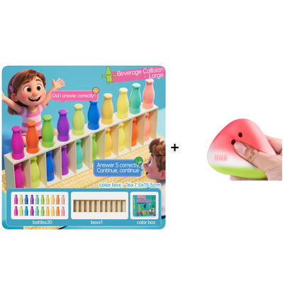 🎁Last Day Promotion 49% OFF🔥Baby Memory Matching Game, 10 Drink Bottle Pairs Toy, Color Recognition & Cognitive Development, Interactive Parent-Child Fun Activity