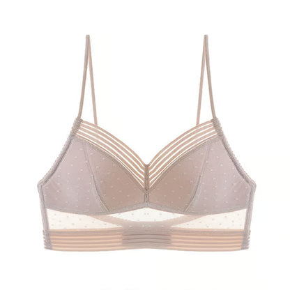 ⇝Low Back Wireless Lifting Lace Bra