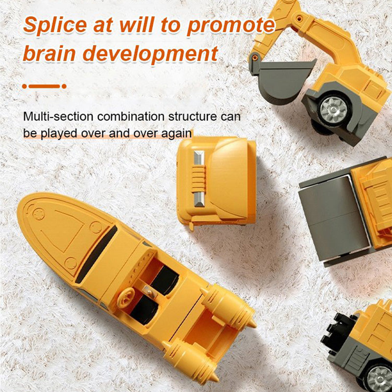 🎁 Hot Sale 49% OFF🔥Magnetic Transform Engineering Car Assembled Toys