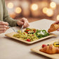 🍟BUY 2 GET 1 FREE + 50% OFF! ♻️Peel-Away Disposable Dinner Plates – 24 CM Square Layered Paper Tray Set