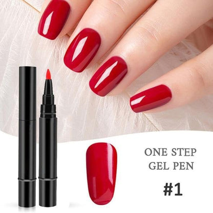 💅 Limited Time Buy 1 Get 1 Free✨One Step Nail Gel Pen🎨Free handheld mini UV nail lamp💡