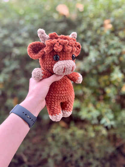 🎁Last Day Promotion 49% OFF🔥Crochet Highland Cow Amigurumi Pattern🐮- DIY Kit & Finished Plush
