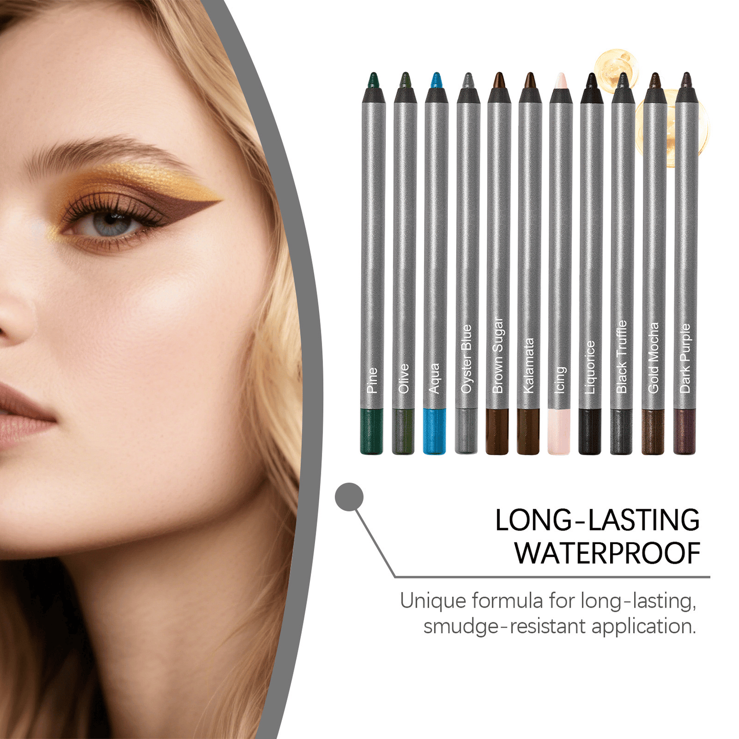 🌟 【24H Lock】1440-Minute Smudge-Proof Eyeliner| Precision Define, All-Day Stay, Transfer-Resistant Makeup Duo 🌟