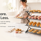 🍞Christmas HOT SALE 50% OFF🥐Stackable Folding Metal Storage Rack – 3/4-Level Expandable Organizer – Perfect for Spices, Snacks, and Essentials in Kitchen, RV, or Camping Setup