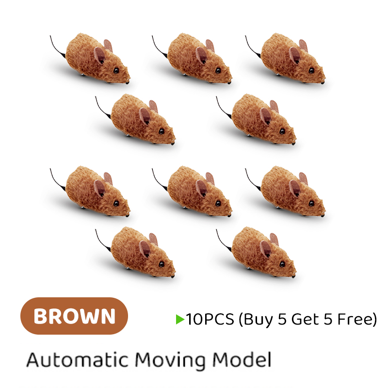 🐈Hot Sale 50% OFF💥Interactive Automatic Moving Mouse Toys with Squeaky Sound