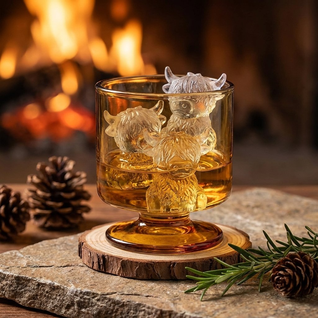 💥Last Day Special Sale 49% OFF🐮 Mini Highland Cow Ice Cube Mold – Cute 3D Ice for Drinks, Parties & Gifts