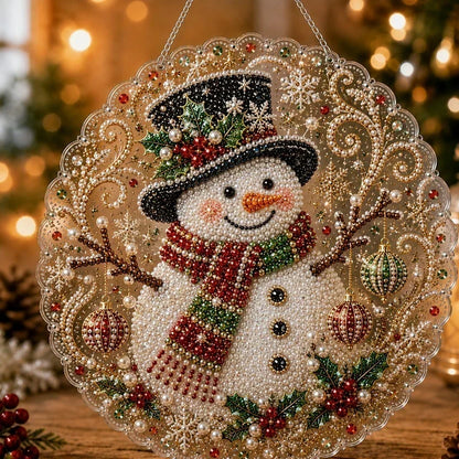 🎅Christmas Pre Hot Sale 49%OFF🎄Christmas Pearl Diamond Art Hanging Ornament Kit | Resistant Non-Fading Pearl Beads DIY Handmade Holiday Hanging Decor 🎅💎