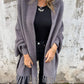 🥰Women's Long Sleeve Casual Tassel Shawl Coat