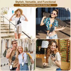 🔥LAST DAY 49% OFF -👜🔒 AH SecureCharge Crossbody | Anti-Snatch Lanyard + Mini Vault