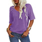 💖2026 Summer Sale 50% OFF💥Women's Solid Color V-Neck T-shirt