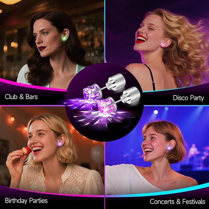 🔥🌟Limited Time 49% Off✨💎LED Earrings, Light Up Stud Earrings