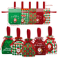 Christmas Velvet Gift Bags, Drawstring Pouches with Handle, Xmas Santa Treat Sacks for Christmas Eve Apple, Candy & Small Gifts