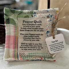 🔥Christmas Sale✝️Best Encouraged And Blessed Gift-Prayer Quilt with cross inside
