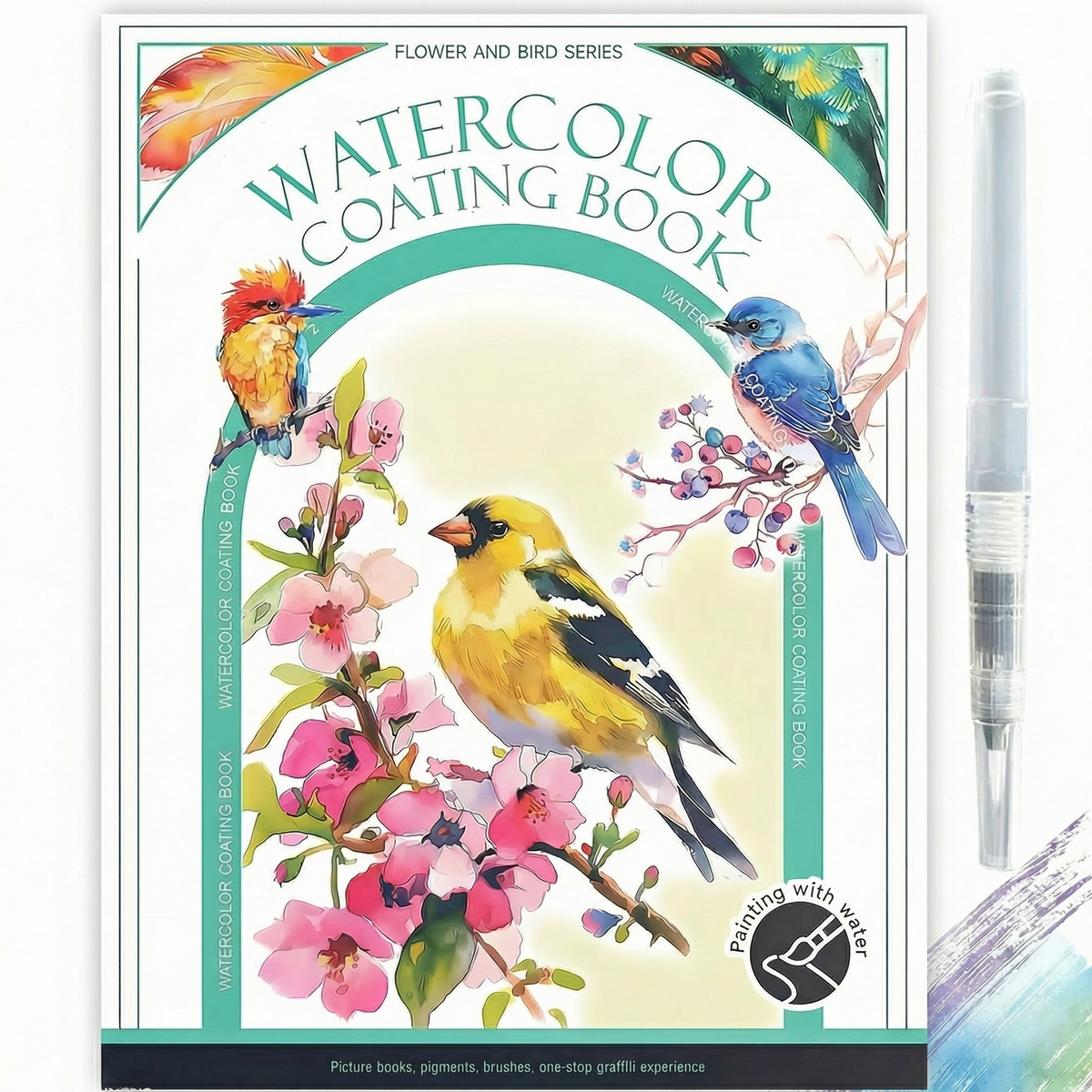 🎁Last Day Promotion 49% OFF🔥 Watercolour Art Kit with Built In Paint🌼The Best Gift For Children