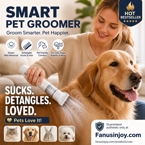 🐕LAST DAY SPECIAL PRICE!!🐱Electric Pet Grooming Comb🐏Keep your furry friends away from mites, fleas and tangled fur！