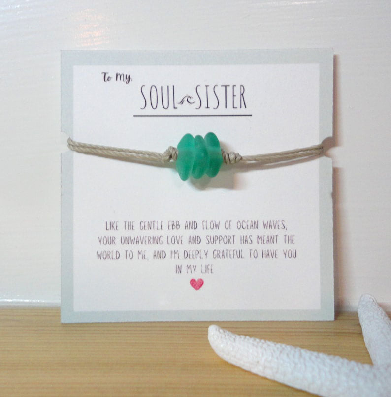 🎄Christmas Sale 70% OFF!!🌊💕Soul Sister Sea Glass Bracelet🎁