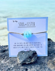 🎄Christmas Sale 70% OFF!!🌊💕Soul Sister Sea Glass Bracelet🎁