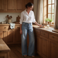 👖Vintage Low-Rise Wide Leg Denim Jeans