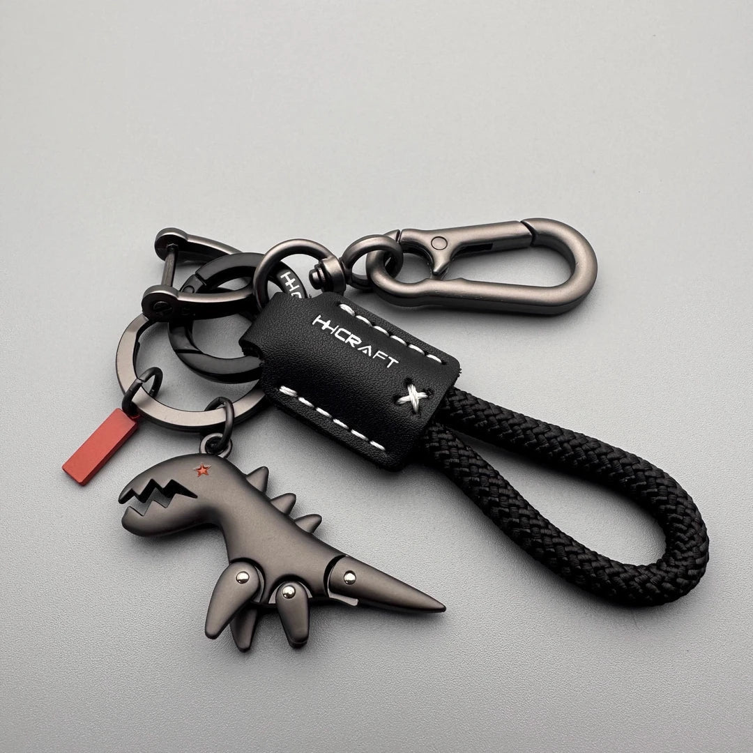 💞BUY 1 GET 1 FREE + 50% OFF! 🥳💞50K+ SOLD!💥🖌️🗝️Aluminum Alloy Dinosaur Charm Paired with a Hand-woven Bracelet-🦖Buy 1 Get 1 Free✨