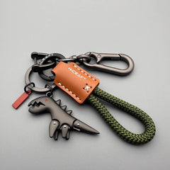 💞BUY 1 GET 1 FREE + 50% OFF! 🥳💞50K+ SOLD!💥🖌️🗝️Aluminum Alloy Dinosaur Charm Paired with a Hand-woven Bracelet-🦖Buy 1 Get 1 Free✨