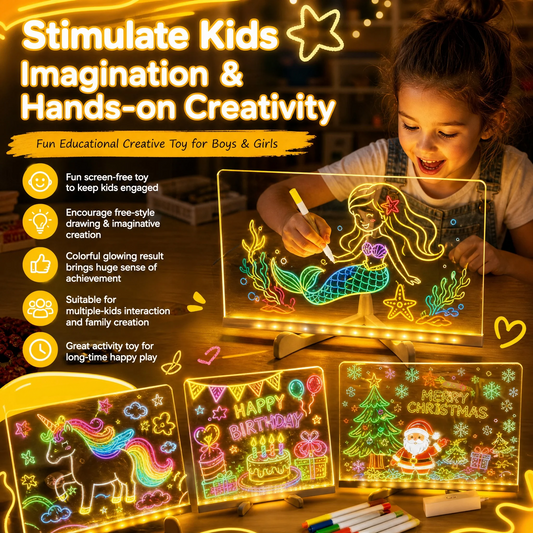 💥Last Day Special Sale 49% OFF🎨Luminous Led Drawing Board For Children