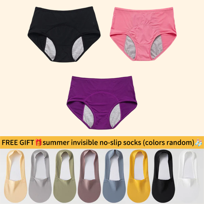 ⏳Last Day-Buy 1 Get 3 Packs!!🔥2026 Best-Selling🏆LunaBloom™ High-Waist Leak-Proof Panties ✨Butter-soft, ultra-stretchy & discreetly protective 🍃