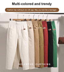 💝Women's Elastic Waist Cotton Pants💝