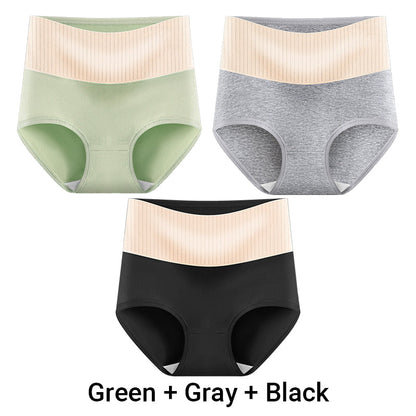 🎁(3pcs) Women's High Waisted 3A Grade Paclitaxel Antibacterial Panties