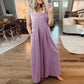 SPRING SALE-PLUS SIZE WIDE LEG OVERALLS JUMPSUIT