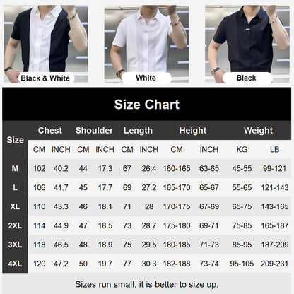 🔥Men's Summer Business Casual Patchwork Shirt