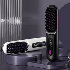 💥Hot Sale 50% OFF💖Cordless Ceramic Heated Hair Straightening Comb