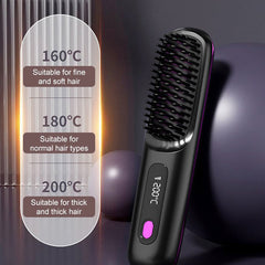 💥Hot Sale 50% OFF💖Cordless Ceramic Heated Hair Straightening Comb
