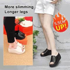 ⏰️Last Day For Free Shipping✨ Elevation 5.5 cm Inclined Heel Sandals – Comfortable Lift, Stylish Design & Perfect for Daily Wear 🌸