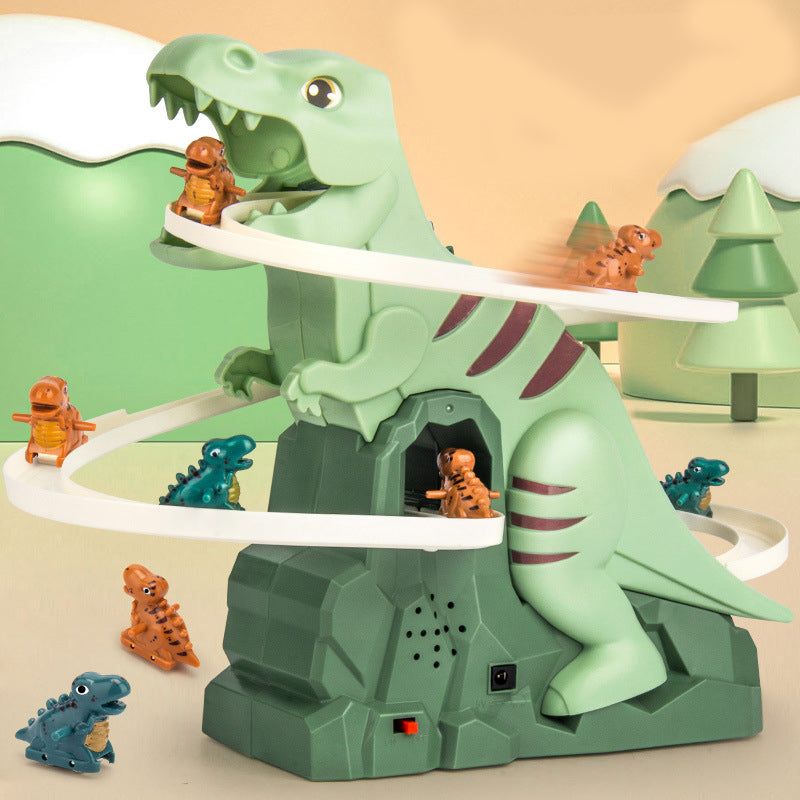 💝Gift Idea Hot sale 49% OFF-Electric Dinosaur Chase Race Track Playset🦕