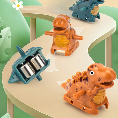 💝Gift Idea Hot sale 49% OFF-Electric Dinosaur Chase Race Track Playset🦕