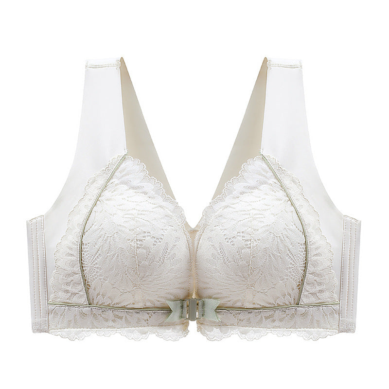 🔥HOT SALE🔥 Front-Clasp Lace Bra with Lift and Anti-Sagging Design