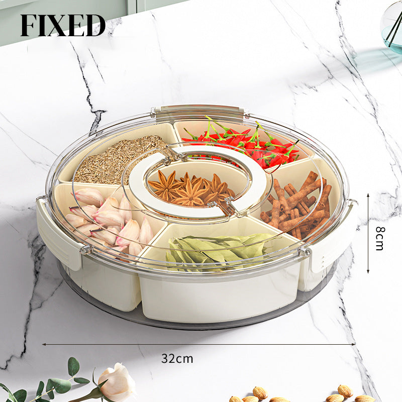 🎅Xmas Sales - 50% OFF🎄Multi-Purpose 6-Compartment Sealed Snack Box with Lid & Handle