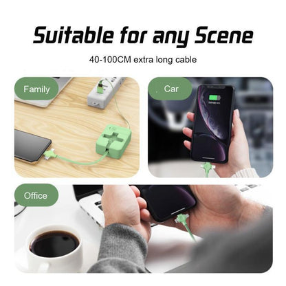 🔥Hot Sale 49% Off🔥3-in-1 (Micro USB+Type-C+Lightning) Data Cable Phone Stand