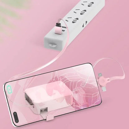 🔥Hot Sale 49% Off🔥3-in-1 (Micro USB+Type-C+Lightning) Data Cable Phone Stand