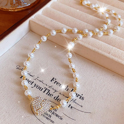 ✨New Arrival ✨💖Valentine's DayHot Sale 60% OFF🎀💎Magnetic Heart Pearl Necklace