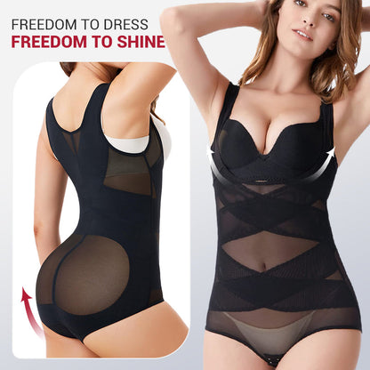 🔥LIMITED SALE 59% OFF!!🔥Hook-and-Eye Mesh Shapewear Bodysuit