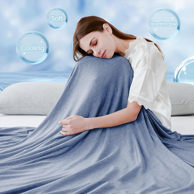 💥Final 6 Hours 50% OFF💥🍃Cooling Blanket for Hot Sleepers - Summer Must Have🎁