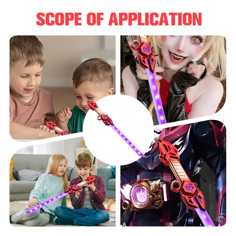 2-in-1 Retractable Double-Head Laser Sword Toy（50% OFF）