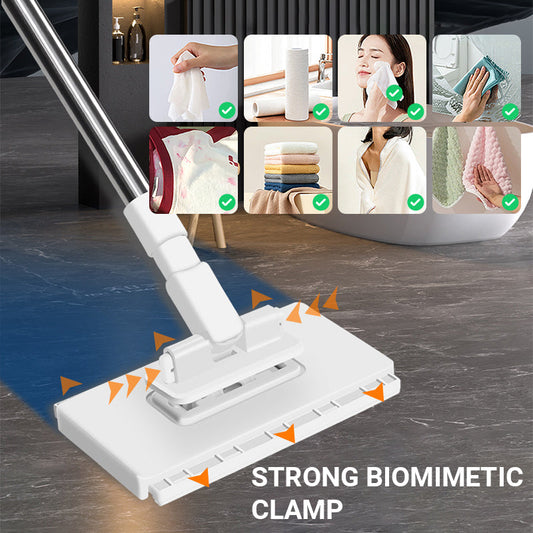 🎁Last Day Promotion 49% OFF🔥🧹Disposable Dust Mop with 4 Reusable Cloths✨Lightweight Floor Dusting Mop For Hardwood Tile Floors