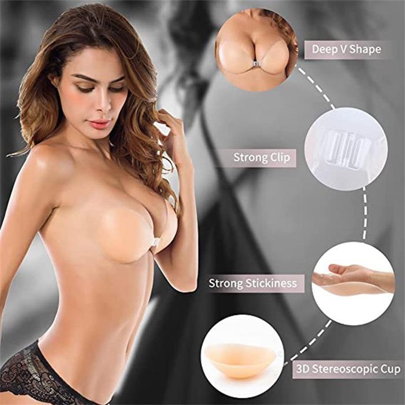 💗BUY 1 GET 1 FREE - 2 PAIRS - EACH ONLY ￡4.9!!🎁Adhesive Push-up Bra
