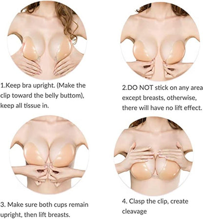 💗BUY 1 GET 1 FREE - 2 PAIRS - EACH ONLY ￡4.9!!🎁Adhesive Push-up Bra