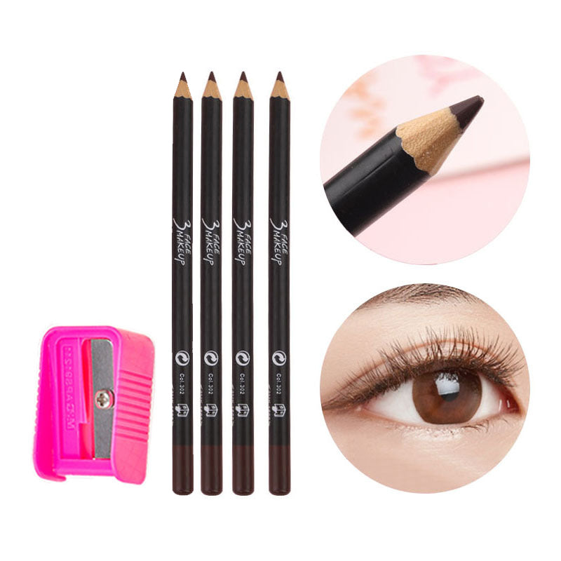 Wooden Waterproof Long Lasting Hardcore Eyebrow Pencils
