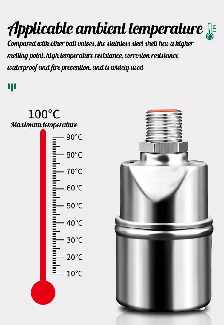 2025 HOT SALE 49% OFF🌊 304 stainless steel water level control float valve🚰